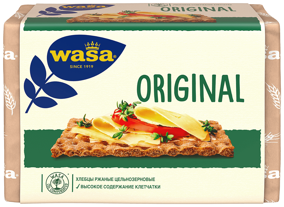 Хлебцы ржаные цельнозерновые Wasa Original