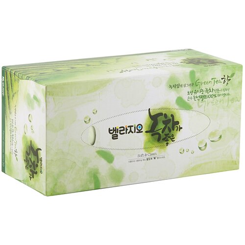 Салфетки для лица Bellagio, Green Tea, 210 салфеток в упаковке