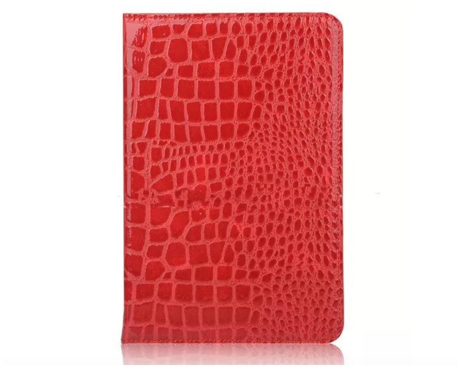 Чехол-футляр MyPads для планшета Samsung Galaxy Tab A 8.0 (2019) SM-T290 / T295 из лаковой рельефной кожи под крокодила алый огненный красный