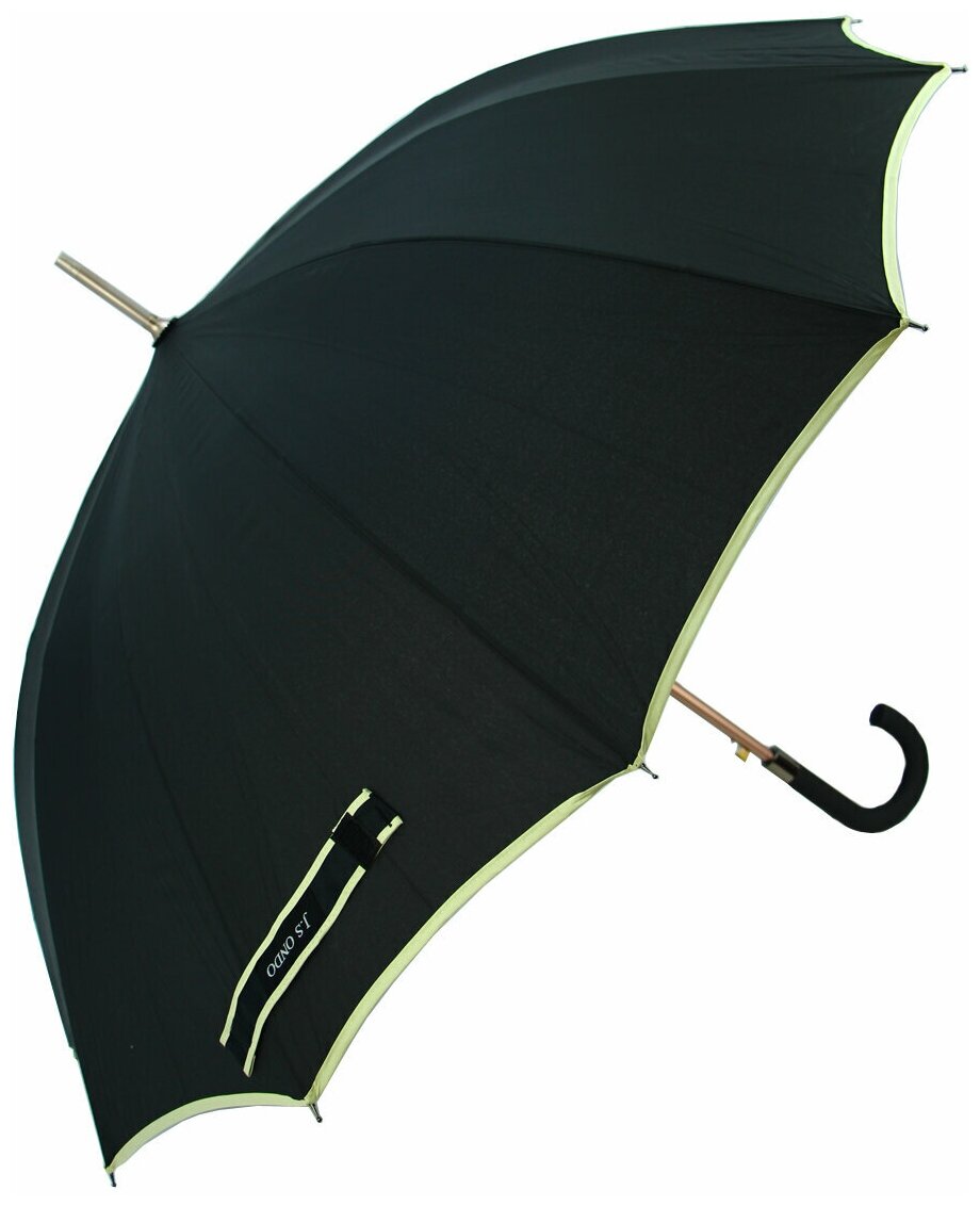 Женский зонт-трость Rain-Brella полуавтомат CS-851 черный