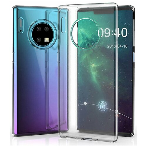 фото Прозрачный силиконовый чехол для huawei mate 30 pro / прозрачный чехол на хуавей мейт 30 про / ультратонкий premium силикон с протекцией от прилипания pastila