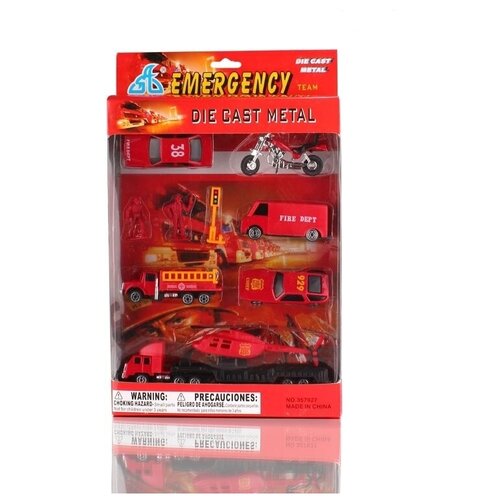 Игровой набор Handers Пожарная охрана (металл, 10 предметов, 7-13 см.)