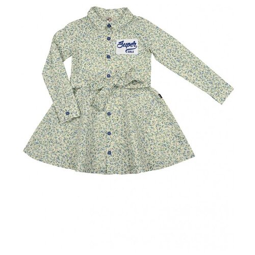 Платье Mini Maxi, размер 110, бежевый рубашка mini maxi размер 110 мультиколор голубой