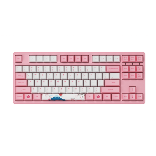 Клавиатура AKKO 3087 World Tour (V2 pink switch, World Tour Tokyo) Pink/White