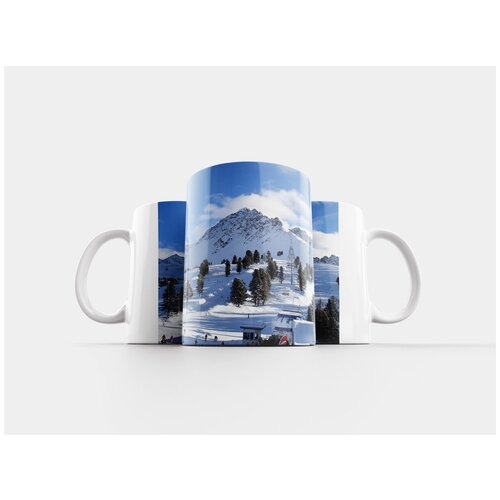 фото Кружка "снег, зима, кататься на лыжах" 320 мл lotsprints