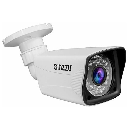 Камера видеонаблюдения аналоговая Ginzzu HAB-2036P, 3.6 мм, белый [00-00001332]