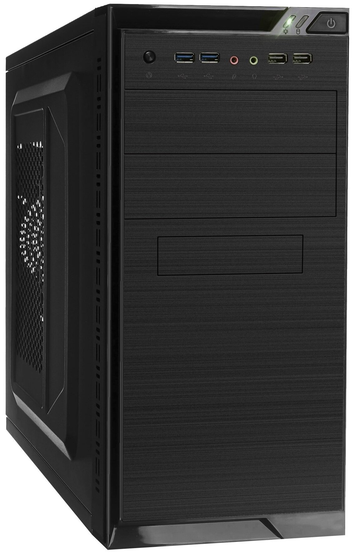 Корпус Minitower ExeGate QA-412U (mATX, без БП, 2*USB+2*USB3.0, аудио, черный) EX272749RUS