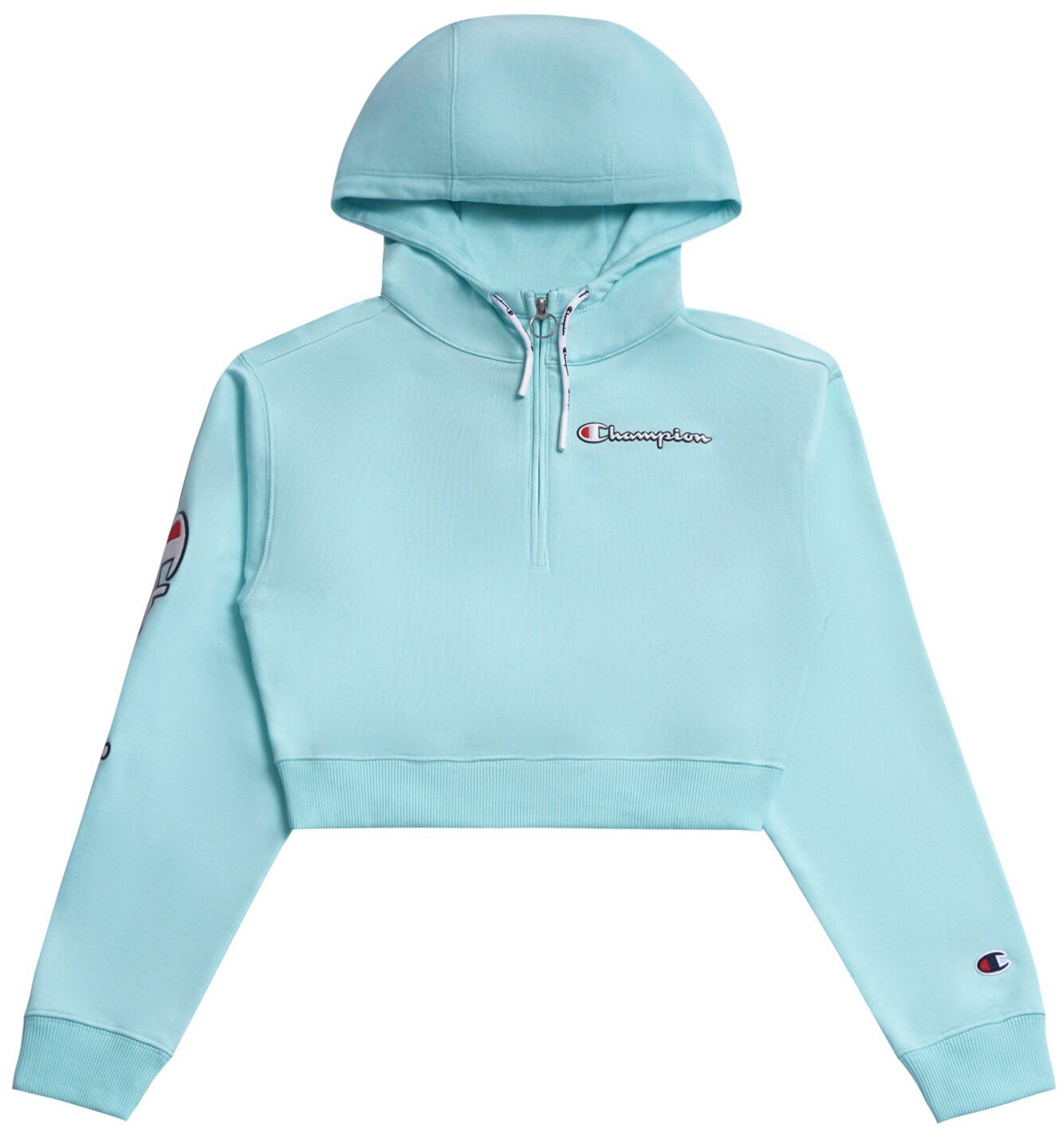 Толстовка женская Champion Half Zip-Up Script Logo Arm Hoodie, 