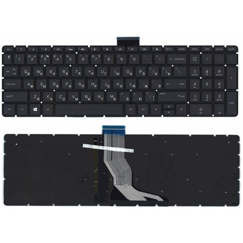 Клавиатура для ноутбука HP 15-BW 250 G6 черная с подсветкой 175000₽
