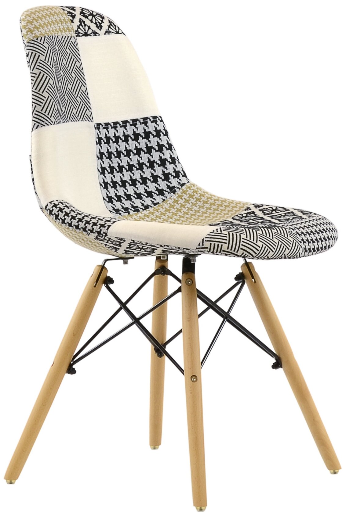 Стул Barneo N-12 Patchwork трехцветный, Eames style