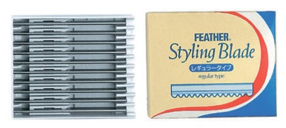 Лезвия Feather Styling Blade д/бритв 24001, 24003 10 шт/уп