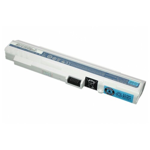 Аккумулятор (Батарея) для ноутбука Acer Aspire One ZG-5 D150 A110 A150 531h 11.1V 5200mAh REPLACEMENT белая