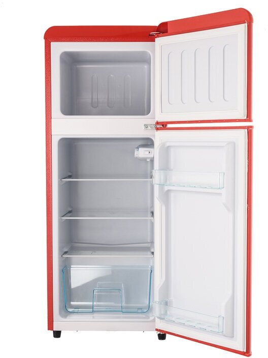Холодильник отдельностоящий HARPER HRF-T140M RED - фотография № 3