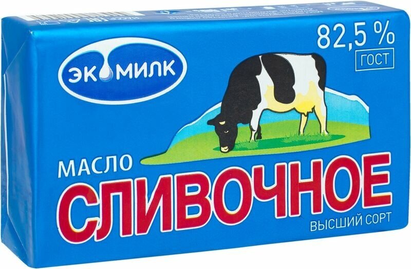 Масло сливочное Экомилк 82,5%