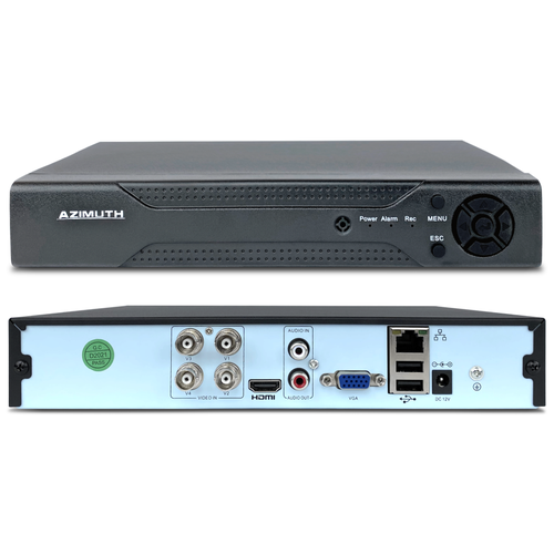 Видеорегистратор гибридный AZIMUTH AZ04NX 4-канальный 1080N 8ch ahd n 1080n ahd dvr 8ch xmeyey security digital video recorder hybird nvr for 1mp 2mp ahd ip cameras p2p onvif