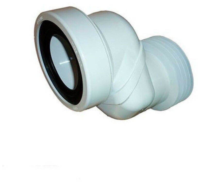 фото Фановая труба с прокладкой и смещением 60мм