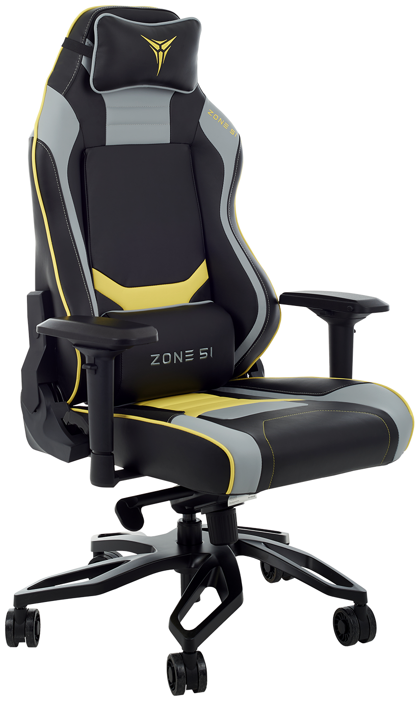 Кресло игровое Zone 51 Cyberpunk Yellow/Grey (Z51-CBP-YG)