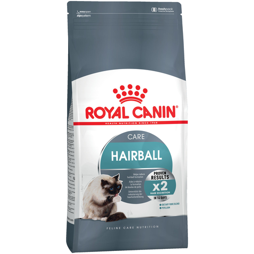 Сухой корм ROYAL CANIN Hairball Care для взрослых кошек в целях профилактики образования волосяных комочков в ЖКТ, 400 г