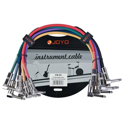 Joyo CM-05 кабель для соединения гитарных эффектов, 36 см, 6 шт