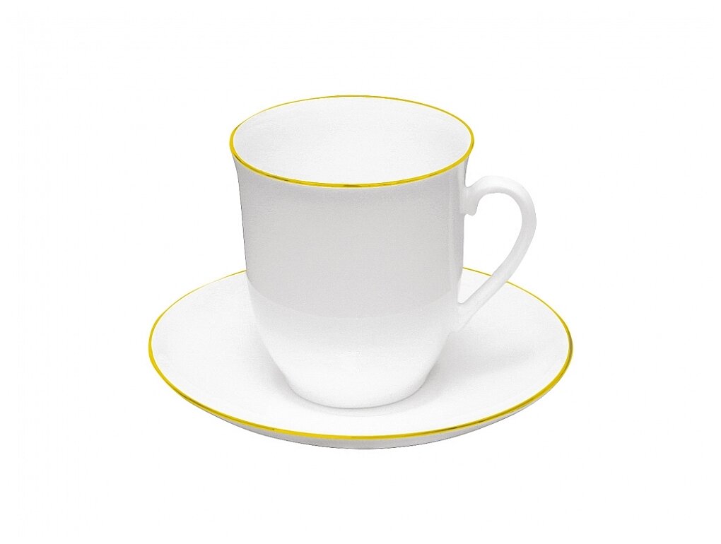 фото Кофейная пара Императорский фарфоровый завод Золотой кантик, форма Росинка, 2 предм.