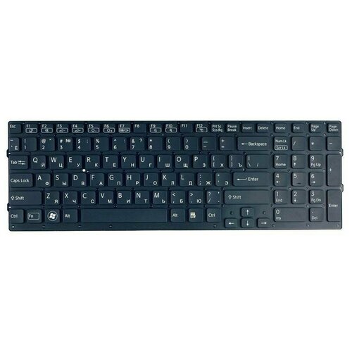 Клавиатура для ноутбука Sony Vaio VPC-CB VPC-CB17 VPCCB17 Series Плоский Enter Черная без рамки PN 9ZN6CBF00R 135000₽
