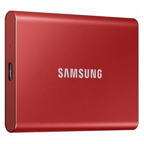 Твердотельный накопитель Samsung SSD 1TB T7 Touch, USB Type-C, R/W 1000/1050MB/s, Red