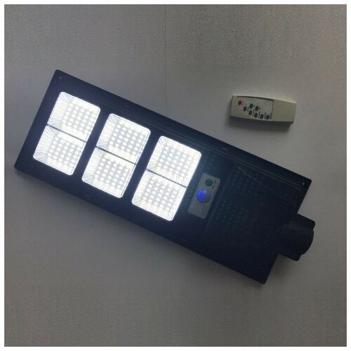 LED прожектор на столб (консольный светильник) на солнечной батарее, 150 Вт, цвет белый