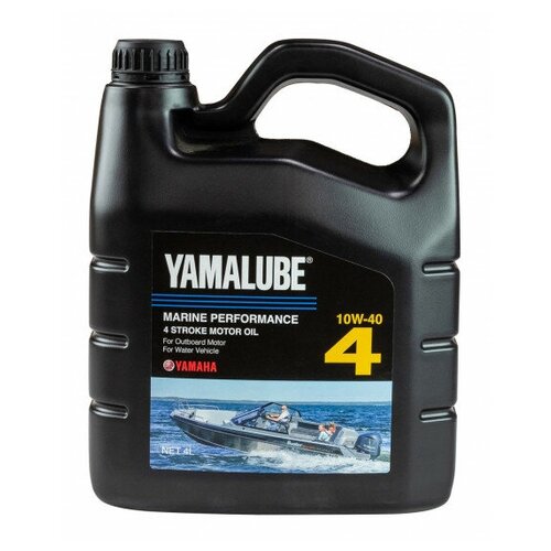 Масло 4-тактное минеральное Yamalube SAE 10W-40 API SJ/CF Marine, 4 л
