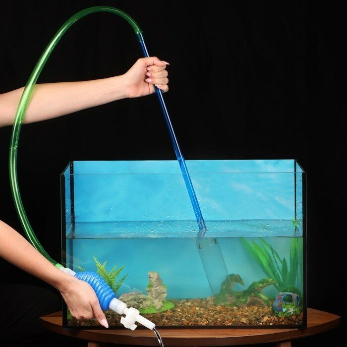 Сифон аквариумный "Пижон" улучшенный, с грушей, сеткой и регулятором потока воды, 1,8 м (1шт.)