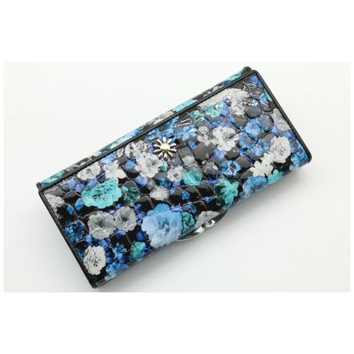 фото Кошелек sergio valentini, фактура лаковая, мультиколор