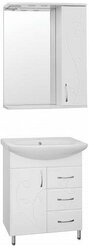 Комплект (гарнитур) Style line Мебель для ванной Style Line Эко Фьюжн №24 65 белая