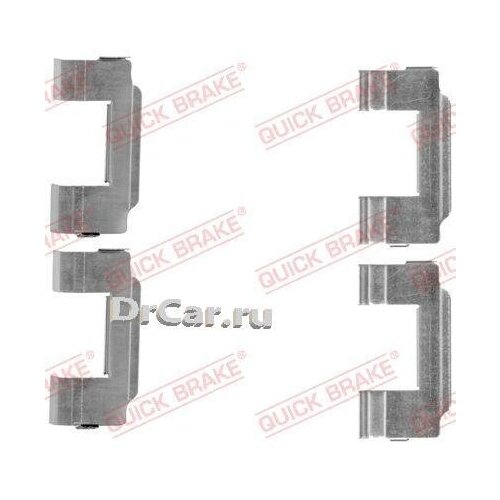 QUICK BRAKE Комплект монтажный тормозных колодок FORD Thunderbird 02-05, Lincoln 00-03, JAGUAR S-Type 99-