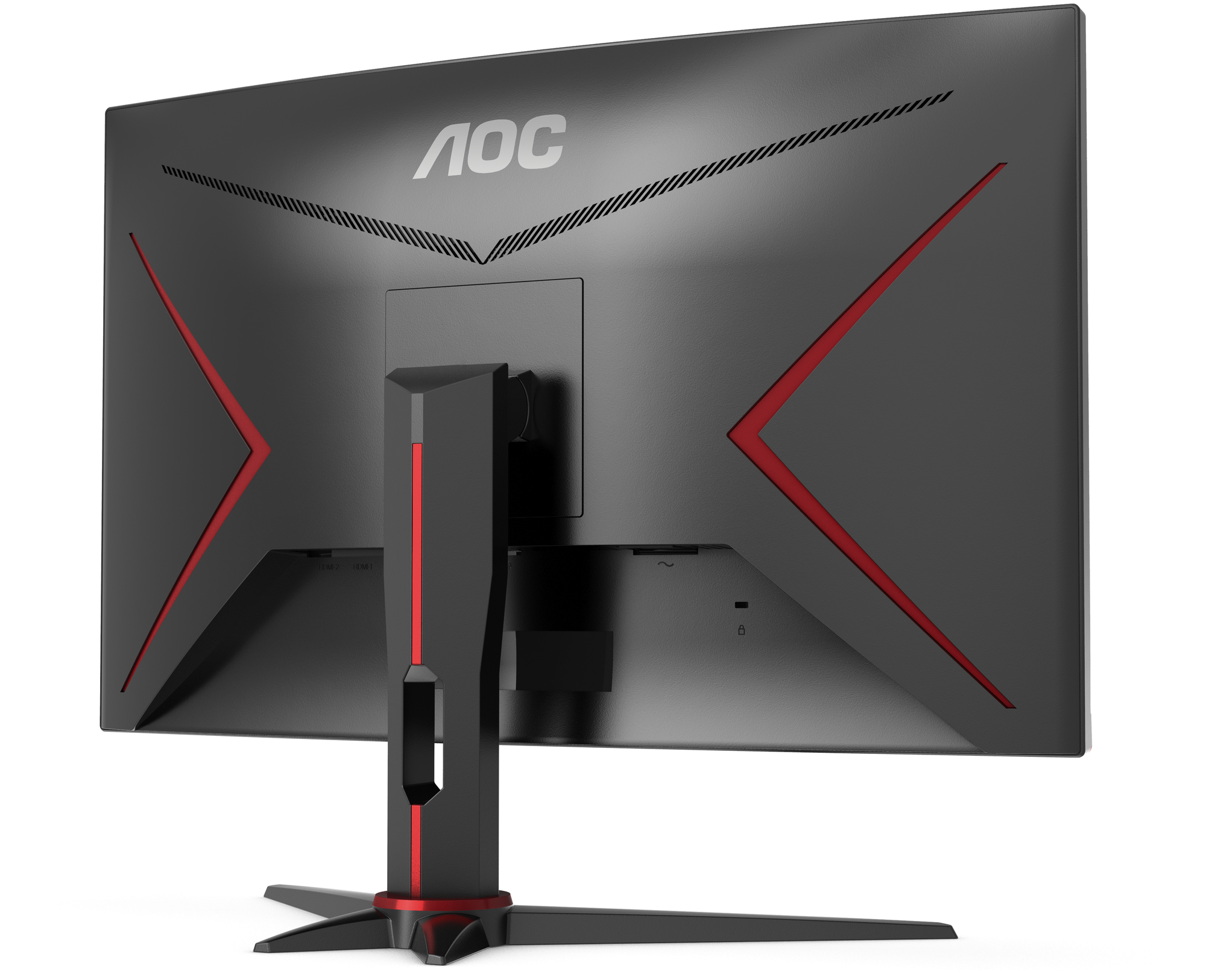 Монитор игровой AOC Gaming 23.6" черный/красный - фото №4