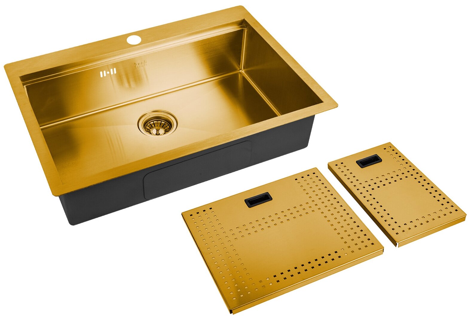 Мойка ZorG ZM N-7552 BRONZE с накладкой