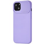 Чехол uBear Touch Shade case для iPhone 13, силикон soft touch, фиолетовый - изображение