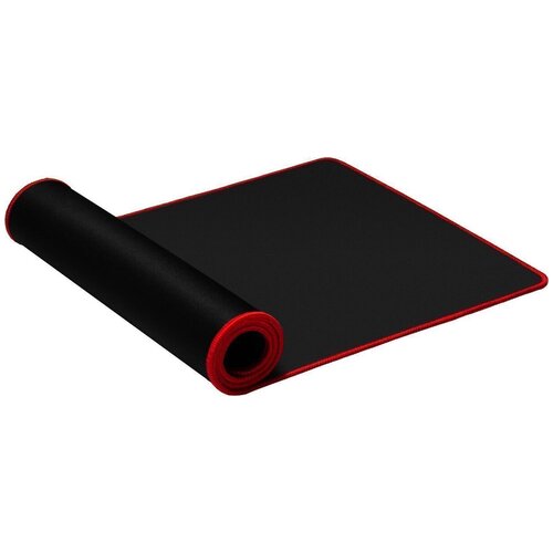 Коврик игровой для мыши (80х30х3) черный с красным