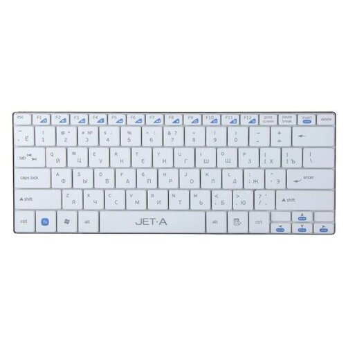 Клавиатура беспроводная Jet A SlimLine K7 W ножничная низкопрофильная 82 клавиши White 525000₽