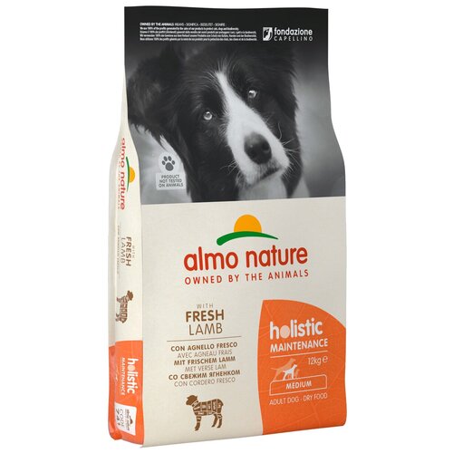 ALMO NATURE ADULT DOG MEDIUM  & LAMB для взрослых собак средних пород с ягненком (12 + 12 кг)