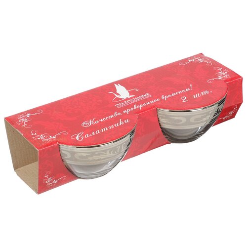 LORAINE GE09-1322 Набор салатников 2 шт Русский узор