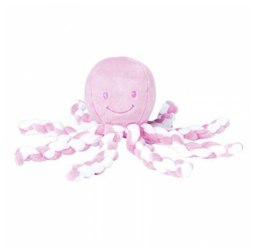 Игрушка мягкая Nattou Soft toy Lapidou Octopus Осьминог light pink-white 878753