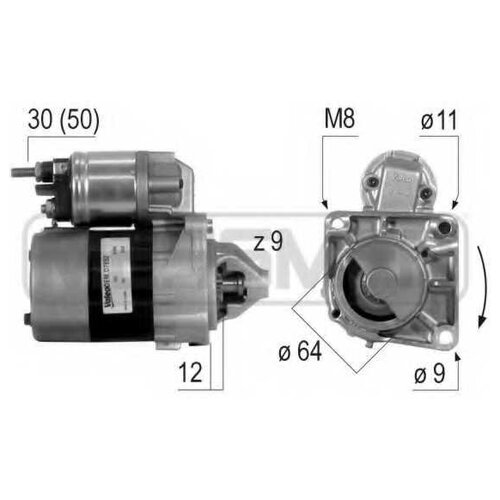 ERA 220376 стартер 1.0kw\Fiat (Фиат) Punto (Пунто) / stilo / panda / doblo 1.2-1.4i 03