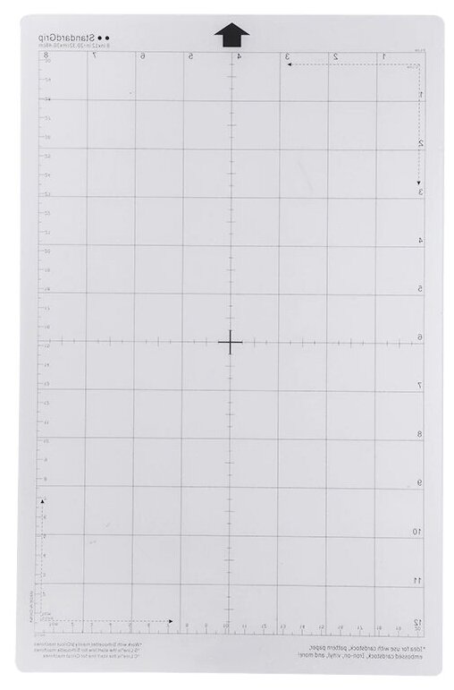 Адаптированный Стандартный мат для плоттера с рабочим полем 20х30см, прозрачный клейкий коврик с измерительной сеткой для Silhouette Cameo