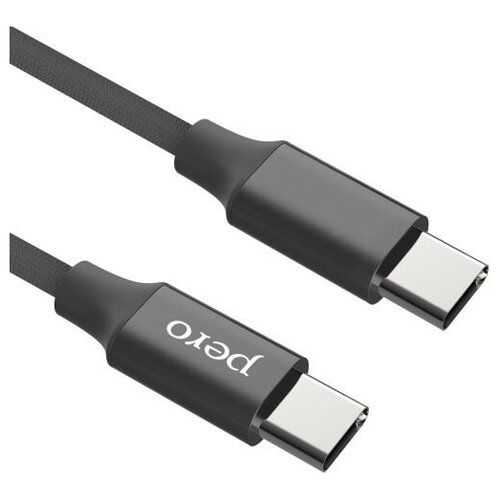 PERO Кабель DC-05 USB Type-C - USB Type-C, 60W, 2м (black)