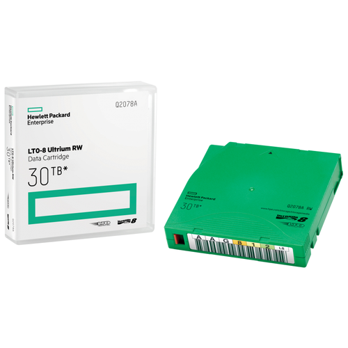 [сетевые системы хранения данных] hpe c7976an lto 6 ultrium non custom label 20 pack Картриджи HPE LTO-8 30TB RW Non Cust Lbl 20 Crtg (Q2078AN)