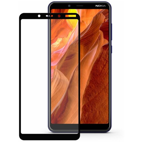 Защитное стекло 3D TFN Nokia 3.1 черный