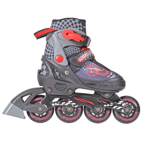 Коньки роликовые RUSH ACTION р29-32 PW-153B-5 BLACKPINK 3145₽
