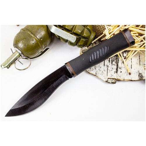 Нож Ворон, сталь 65Г, резина спортивный нож горец 3 сталь 65г