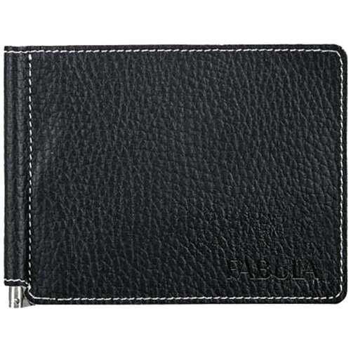 фото Зажим для банкнот fabula blackwood, натур.кожа, черный (z.6.cd)