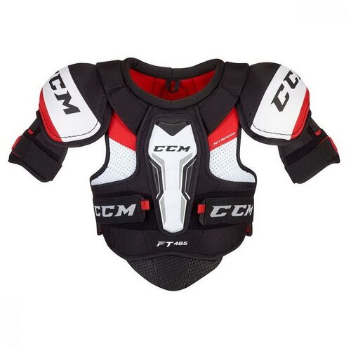 фото Нагрудник ccm jetspeed ft485 shoulder pads jr, р. l, черный/белый/красный