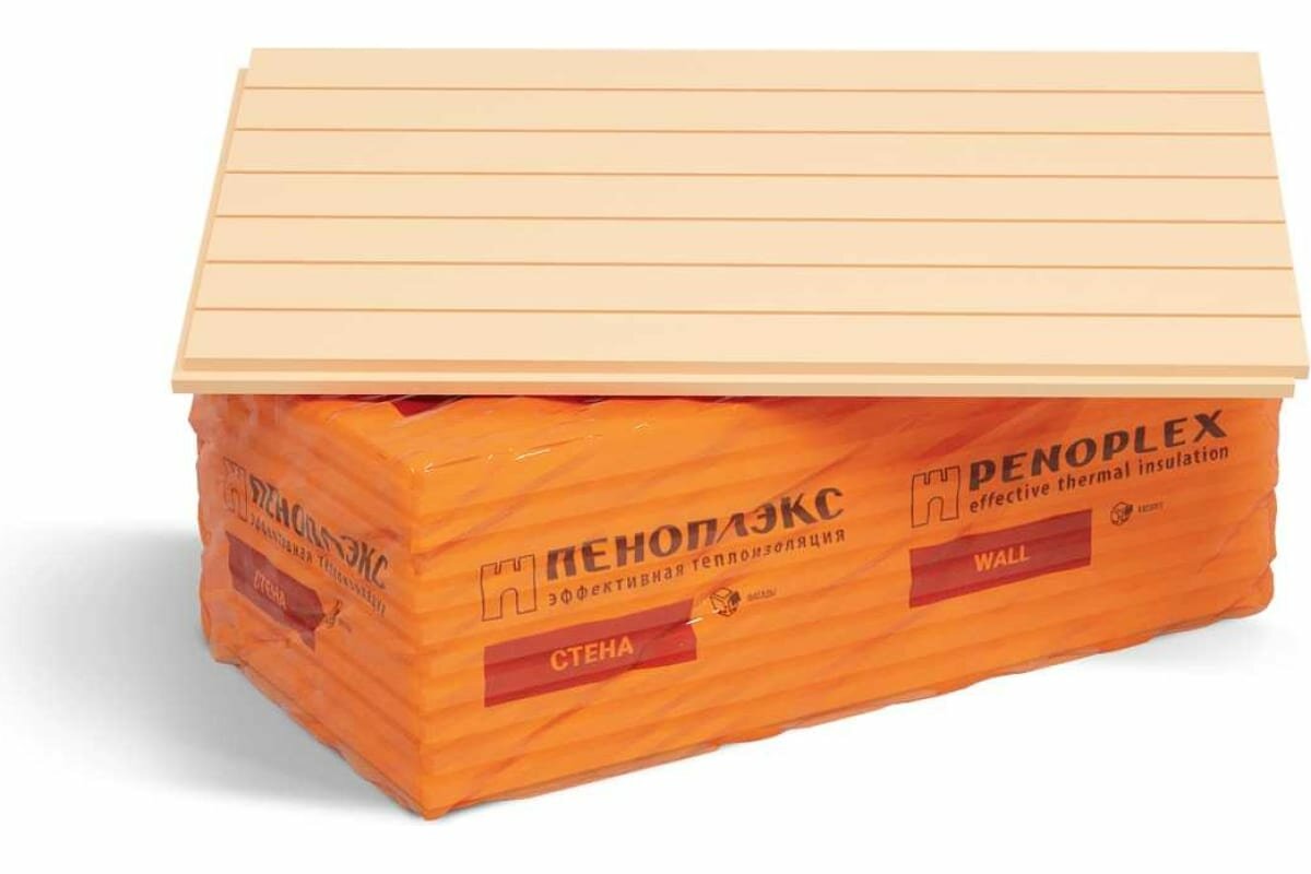 фото Экструдированный пенополистирол PENOPLEX Стена 100x585x1185 мм, в упаковке 4 шт. TU0-0002919